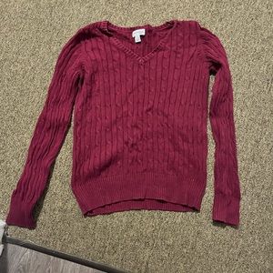 St. John’s Bay Burgundy Knitted Sweater